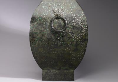 图片[2]-Fang wine vessel with rope pattern and malachite inlay, Warring States period (475-221 BCE)-China Archive